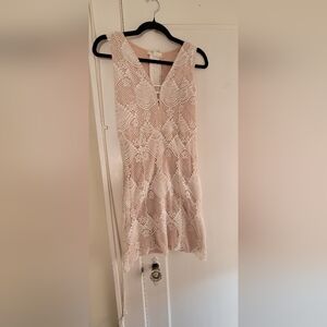 EUC Deep V Mini Dress